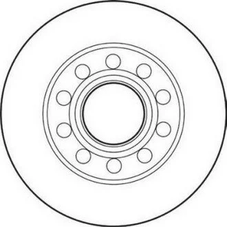Тормозной диск задний AUDI A4 SEAT EXEO Jurid 562192JC