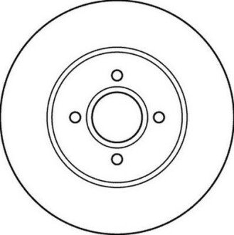 Диск гальмівний передній вентильований Jurid 562206JC