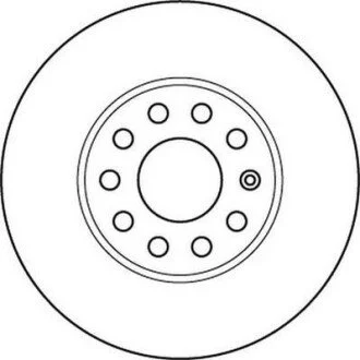 Гальмівний диск передній VW Caddy /Golf Audi A3 Seat Leon Skoda Octavia Jurid 562235JC