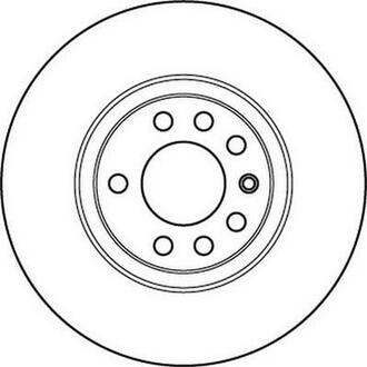 Тормозной диск передний OPEL ASTRA/CORSA/MERIVA/VECTRA/ZAFIRA SAAB 9-5 Jurid 562240JC (фото 1)