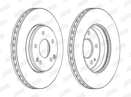 Гальмівний диск Jurid 562248JC1