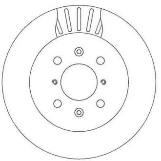 Тормозной диск передний Opel Agila / Subaru Justy / Suzuki Ignis Jurid 562308JC
