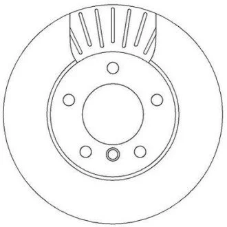 Тормозной диск передний BMW 1-Series (2004->) Jurid 562313JC