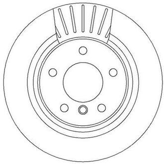 Тормозной диск задний BMW 1-Series, 2-Series, 3-Series, 4-Series Jurid 562316JC
