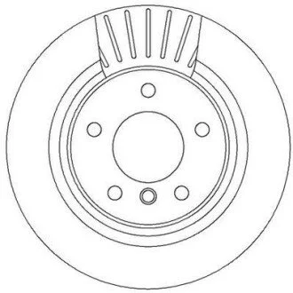 Гальмівний диск задній BMW 1-Series, 2-Series, 3-Series, 4-Series Jurid 562316JC