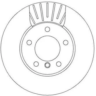 Тормозной диск передний BMW 1-Series, 3-Series Jurid 562317JC