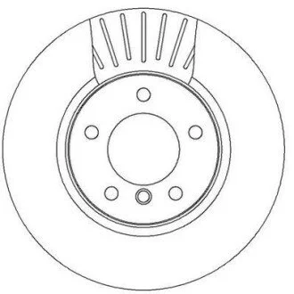 Гальмівний диск передній BMW 5 series Jurid 562320JC