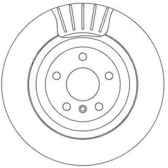 Гальмівний диск задній MERCEDES-BENZ GL-class / M-class / R-class Jurid 562326JC
