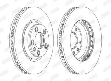 Гальмівний диск передній VW TOUAREG AUDI Q7 PORSCHE CAYENNE/PANAMERA Jurid 562359JC1