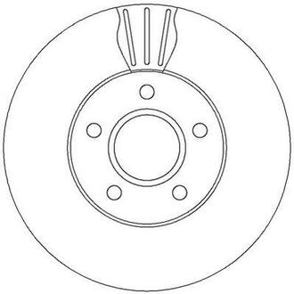 Тормозной диск передний VOLVO C30/C70/S40/V50 FORD C-MAX/FOCUS/GRAND C-MAX Jurid 562364JC (фото 1)