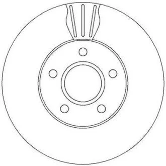 Гальмівний диск передній VOLVO C30/C70/S40/V50 FORD C-MAX/FOCUS/GRAND C-MAX Jurid 562364JC