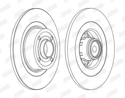 Гальмівний диск Jurid 562379J1