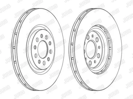 Диск тормозной ALFA ROMEO Jurid 562391JC1