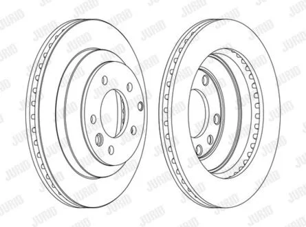 Диск гальмівний AUDI,PORSCHE,VOLKSWAGEN Jurid 562393JC1