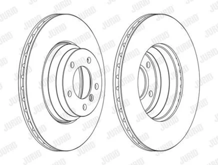 Гальмівний диск передній BMW 1/3/X1 Jurid 562395JC1