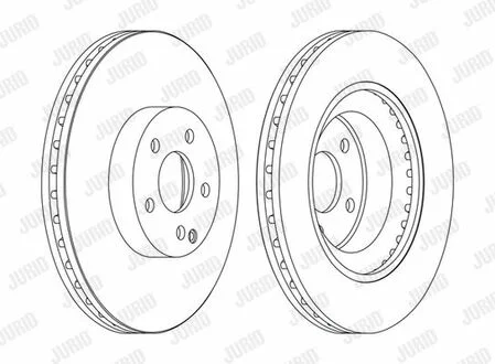 Тормозной диск Mercedes CLS/E-class/GLK Jurid 562396JC1