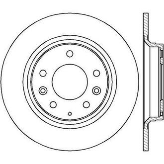 Тормозной диск задний Mazda 326, 6, 626, MX-5, Premacy Jurid 562416JC (фото 1)