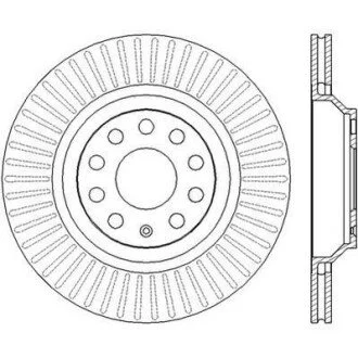 Гальмівний диск Volkswagen Golf/CC/Passat Seat/Skoda/Audi Jurid 562432JC
