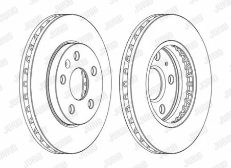 Гальмівний диск Chevrolet Malibu/Opel Insignia A Jurid 562460JC1