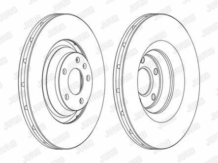 Тормозной диск Audi A6 (4F2,4F5,4FH,C6) Jurid 562506JC1