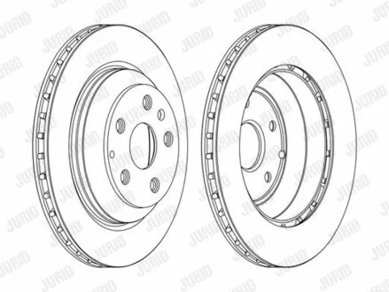 Гальмівний диск Audi Q7/ Porsche Cayenne (92A,9PA) Jurid 562513JC1