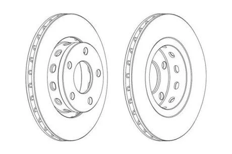 Диск гальмівний AUDI,VOLKSWAGEN Jurid 562515JC