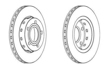 Гальмівний диск Audi A4 / VW Passat (3B2,3B3,3B5,3B6) Jurid 562516JC