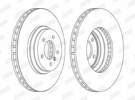 Тормозной диск BMW 3 (E90,E91,E92,E93) / X1 (E84) Jurid 562519JC1