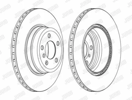 Тормозной диск BMW X5 (E70) / X6 (E71,E72,F16,F86) Jurid 562523JC1