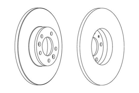 Гальмівний диск Jurid 562525JC