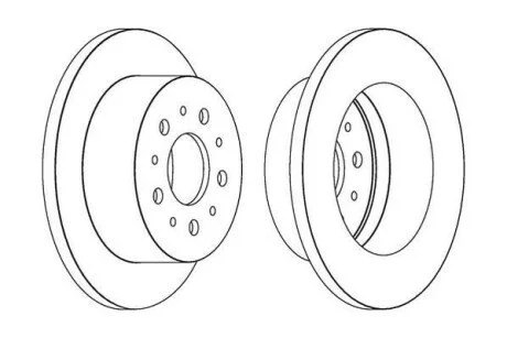 Тормозной диск задний Peugeot Boxer / Citroen Jumper / Fiat Ducato Jurid 562526JC