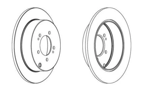 Тормозной диск Citroen C4,C-Crosser/ Mitsubishi Outlander II/ Peugeot 4007/4008 Jurid 562527JC