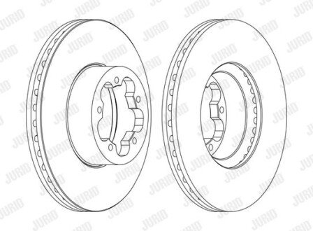 Гальмівний диск Jurid 562540JC1