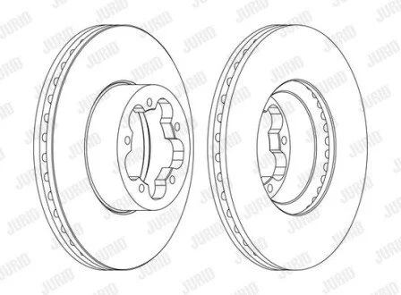 Гальмівний диск Jurid 562540JC1