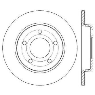 Гальмівний диск задній Mazda 3, 5 (2003->) Jurid 562560JC