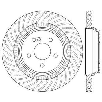Тормозной диск задний Mercedes S-Class (W221, W222, C216), SL (R230) Jurid 562568JC (фото 1)