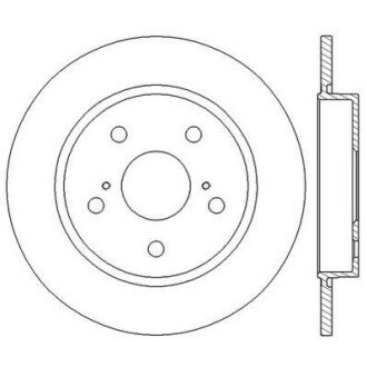 Диск гальмівний TOYOTA Jurid 562599JC (фото 1)