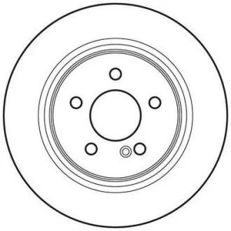 Гальмівний диск задній MERCEDES-BENZ C/E Jurid 562620JC
