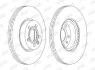 Гальмівний диск передній VW TRANSPORTER SHARAN FORD GALAXY SEAT ALHAMBRA Jurid 562626JC1 (фото 1)