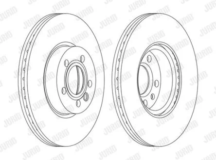 Тормозной диск передний VW TRANSPORTER SHARAN FORD GALAXY SEAT ALHAMBRA Jurid 562626JC1