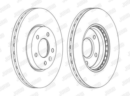 Диск гальмівний CHEVROLET,OPEL Jurid 562631JC1