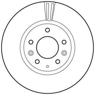 Тормозной диск передний Mazda 6 (2007->) Jurid 562633JC