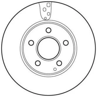 Гальмівний диск передній MERCEDES-BENZ C Jurid 562637JC