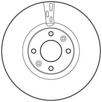 Тормозной диск передний Opel Mokka / Peugeot 2008, 208, 3008, 308, 5008 / Citroen C4 / DS 3, 4, 5 Jurid 562641JC