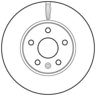 Диск тормозной CHEVROLET,OPEL Jurid 562642JC