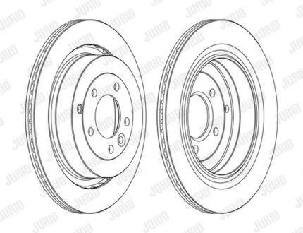 Диск тормозной LANDROVER Jurid 562657JC1