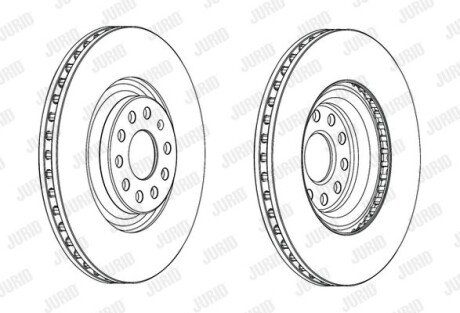 Гальмівний диск Jurid 562663JC1