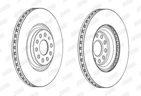 Гальмівний диск Jurid 562663JC1