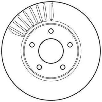Тормозной диск передний NISSAN JUKE/PULSAR/SENTRA/TIIDA Jurid 562675JC