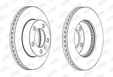 Гальмівний диск передній RENAULT MASTER OPEL MOVANO NISSAN NV400 Jurid 562713JC1